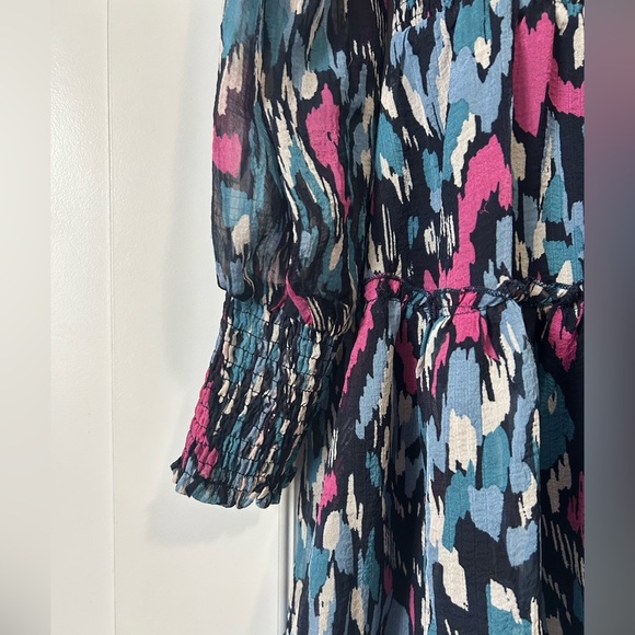 NWT Heartloom Celeste Vibrant Flutter Ruffle Long Sleeve Dress from Revolve - Picture 7 of 11